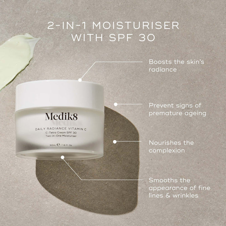 Medik8 Daily Radiance Vitamin C SPF30 Cream 50ml