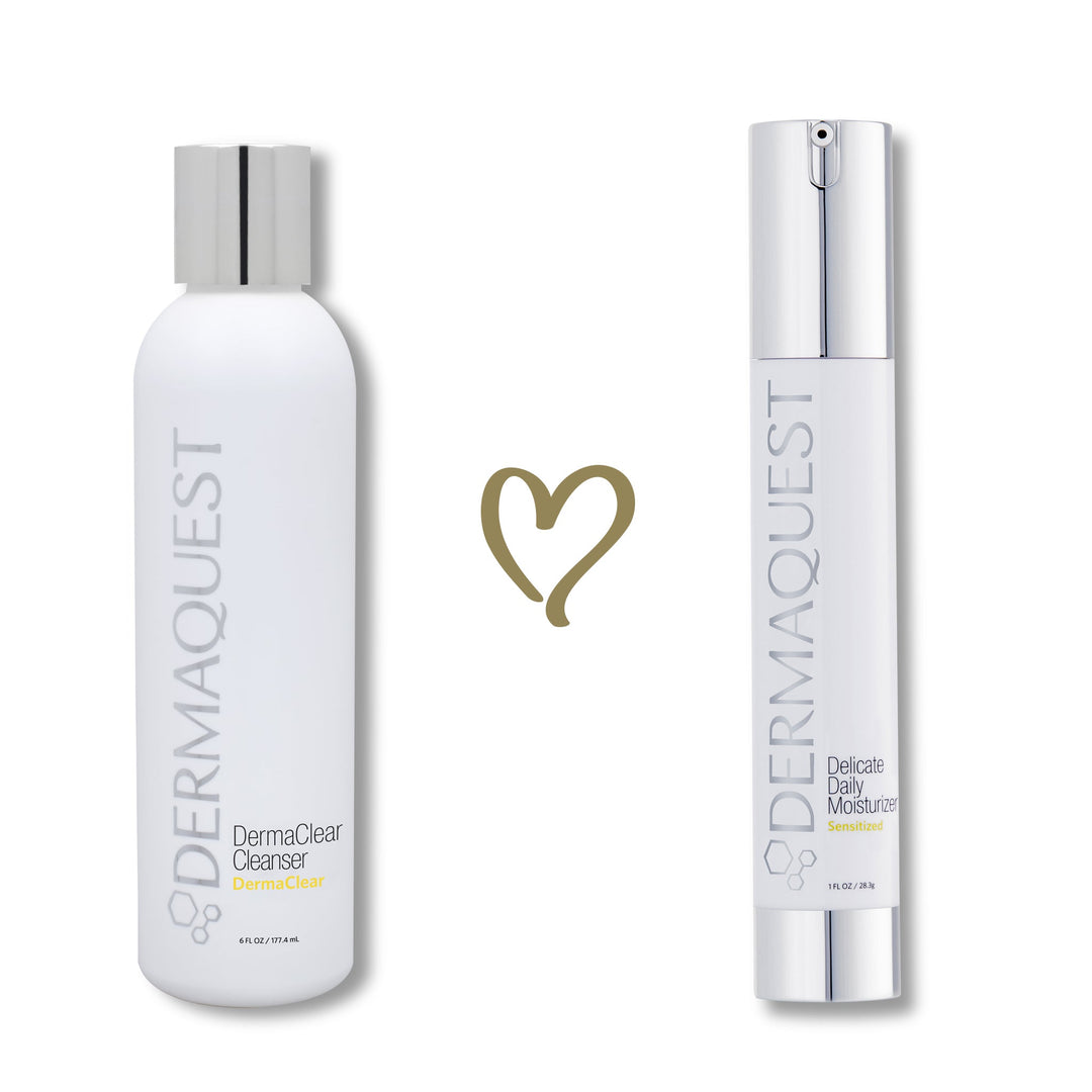 Dermaquest Duo Dermaclear Cleanser & Delicate Daily Moisturizer