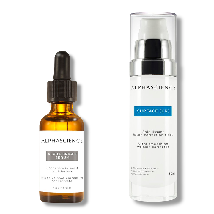 Alpha bright serum and surface cr by ALPHASCIENCE set