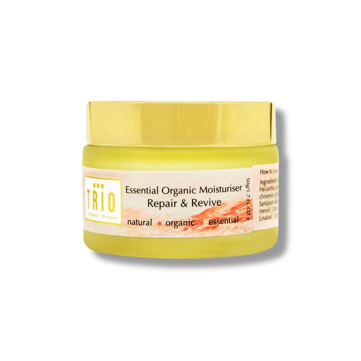 trio essential organic moisturiser repair and revive